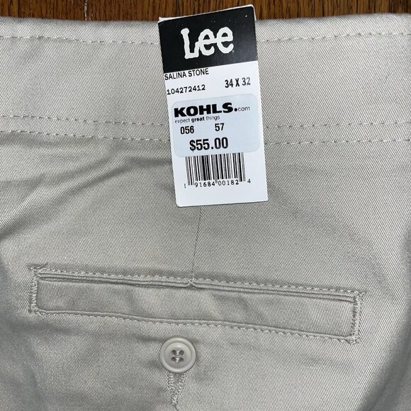 NWT Lee Extreme Comfort MVP Men's Pants 34 X 32 Flex Wrinkle Resistant - Picture 2 of 5